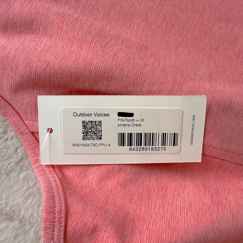 NWT Outdoor Voices Athena Dress Pink Punch Size M - Picture 6 of 8